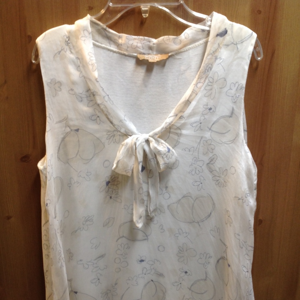 CARLA CONTI SLEEVELESS BLOUSE SIZE S
